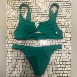Frankie’s Bikini Green Set With Cut Out